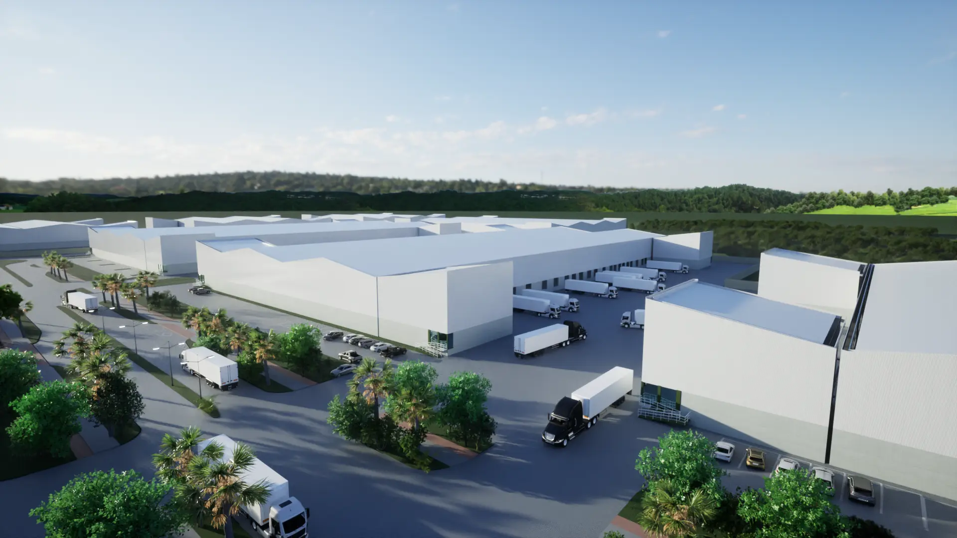 Industrial buildings are designed to be flexible at Camantulul Industrial Park