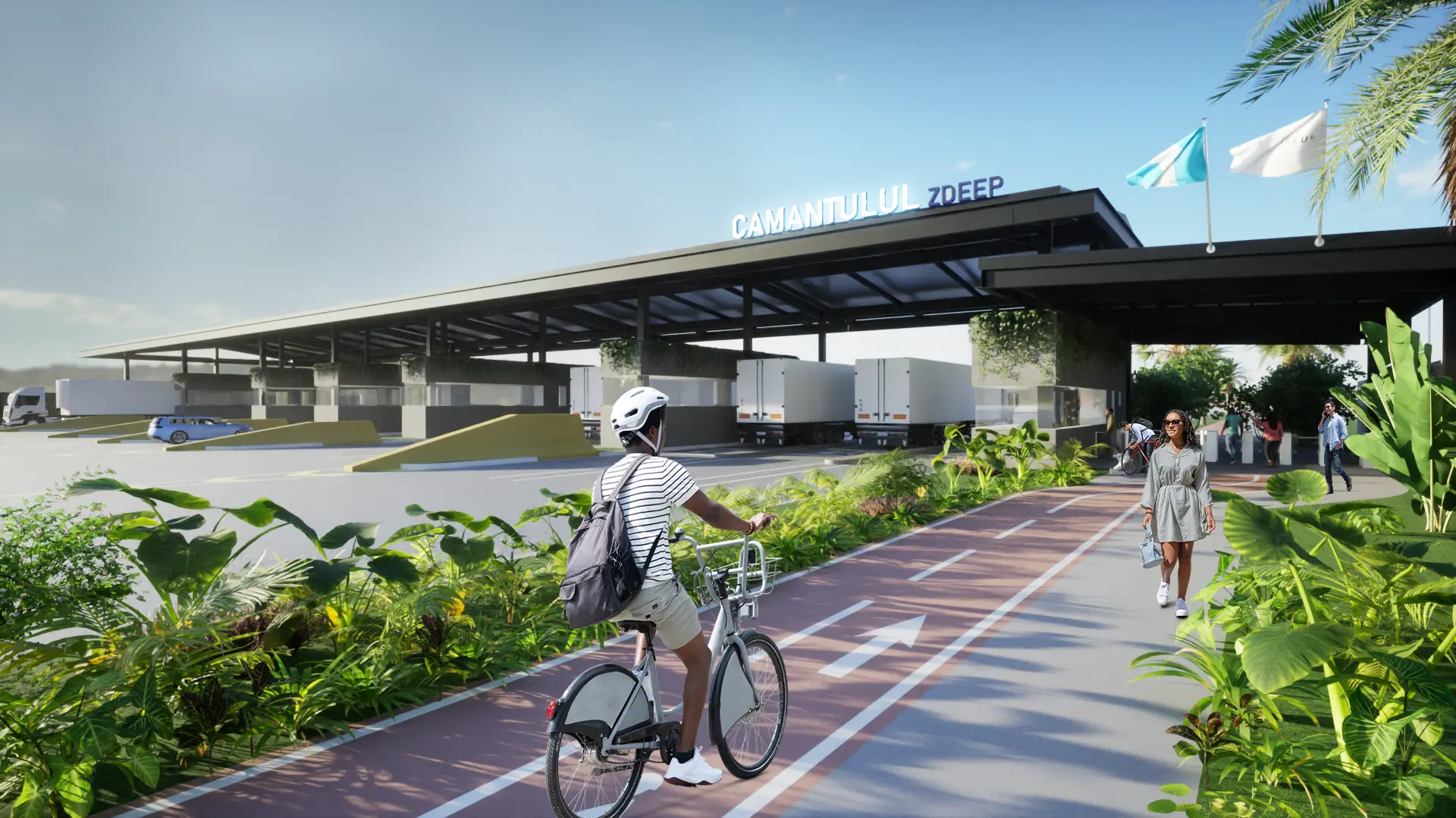 Entrance to Camantulul ZDEEP Free Trade Zone